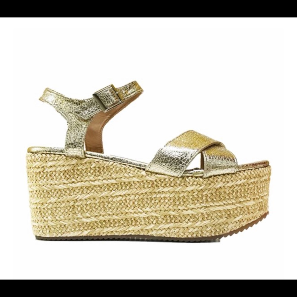 David Isaac Gold Wedges